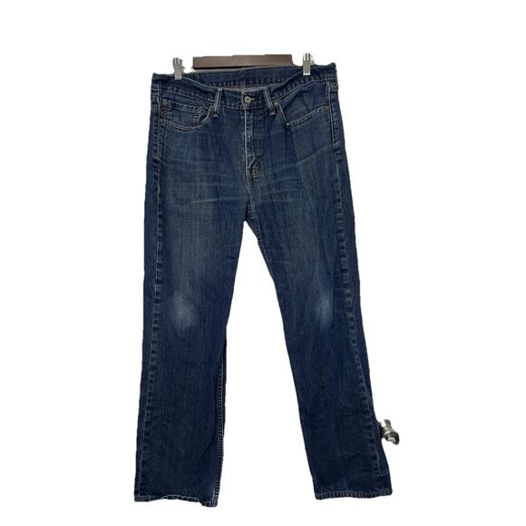 Levi's 514 Jeans Straight Leg Regular Fit Blue Denim Pants Casual Mens 34x30" - Picture 1 of 13